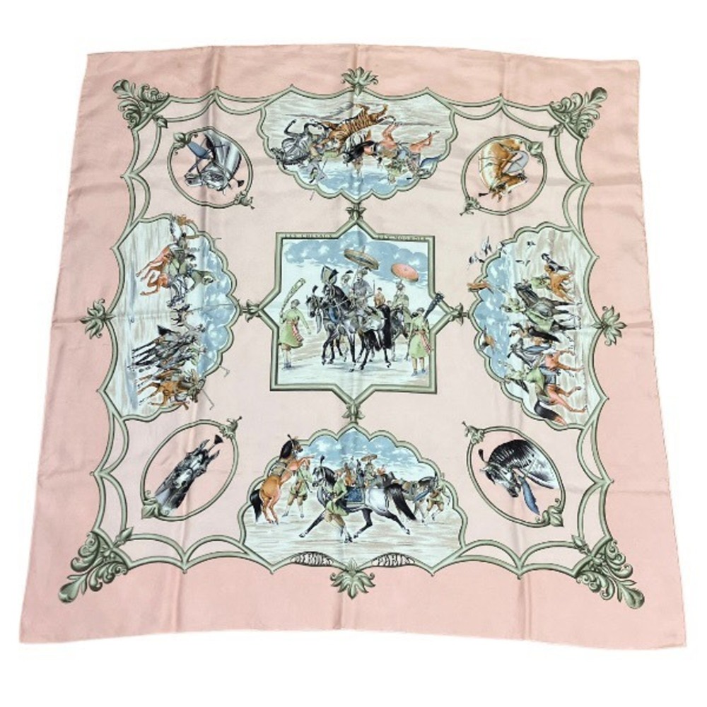 Hermes Carre 90 Les Chevaux des Moghols (Mughal Horses) - Brand accessory, sc...
